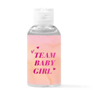 Team Baby Girl Hand Sanitizer Favor
