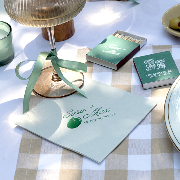 Olive You Forever Napkin 