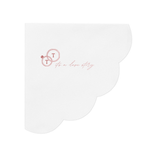 The It's A Love Story Napkin will have your guests saying "Yes!" Commemorating the engagement of Taylor Swift and Travis Kelce, match your own special event with their whirlwind romance. Customize the text and style of napkin to best match your special events unique vibes!
