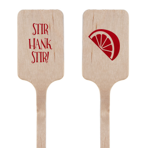 Our custom Shiny Convertible Red Rectangle Stir Stick with Shiny Convertible Red Foil has a Lemon Wedge graphic and is good for use in Food, Drinks themed parties and can't be beat. Showcase your style in every detail of your party's theme!