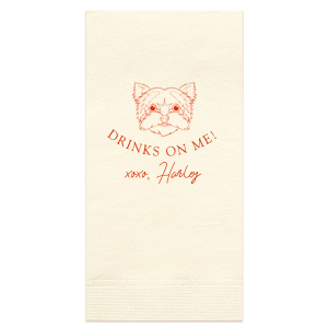 Your wedding isn't complete without your Yorkshire Terrier! Personalize your wedding party accessories with clipart of your cute Yorkshire Terrier. 