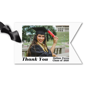 Celebrate your life achievement with the Classic Graduation Custom Photo Gift Tag. Simple and stylish, the customizable gift tag features your personal photo, putting your best foot forward for the future.