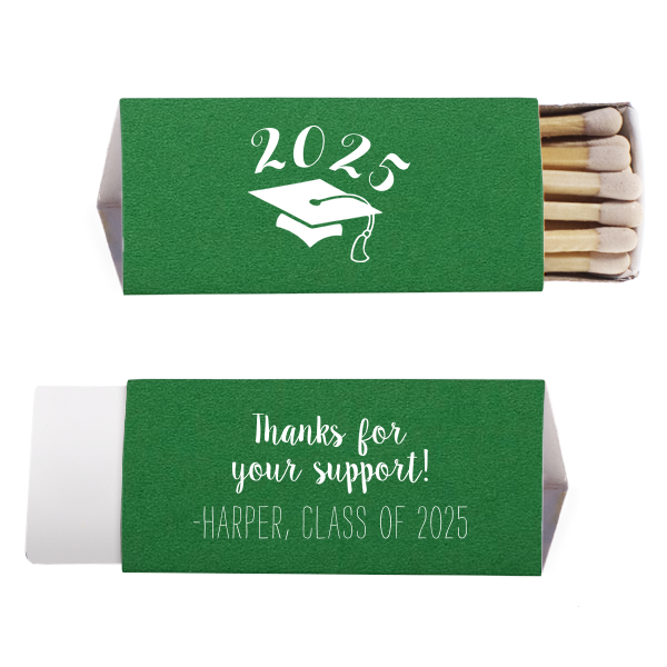 Thank You Graduation Cap Matchbox