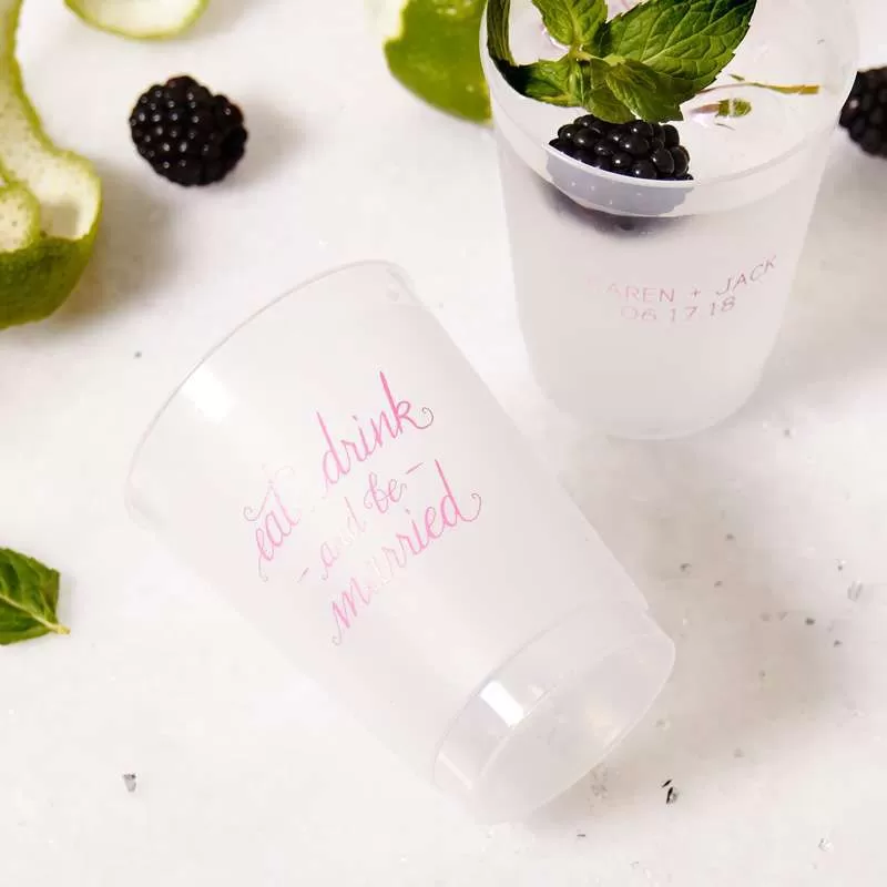 Frost flex with a hint of pink for your big days!