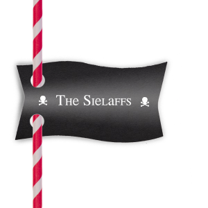 ForYourParty's chic Natural Black Double Point Straw Tag with Matte White Foil couldn't be more perfect. It's time to show off your impeccable taste.