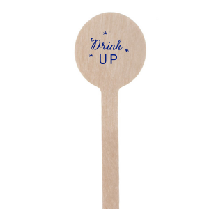 Our beautiful custom Shiny Poppy Rectangle Stir Stick with Shiny Poppy Foil can't be beat. Showcase your style in every detail of your party's theme!