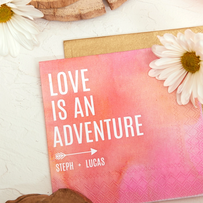 personalized cocktail napkins for weddings