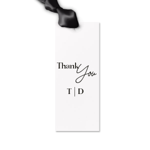 Do you want to add a unique final touch to present? We got your back! Now you have a chance to celebrate with your loved ones and give them a customized Script Wedding Thank You Letterpress Gift Tag with a wonderful graphics together with your name on it! Be different, be special! 