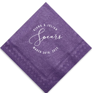 Luxury Cocktail Napkins, Design Your Own Napkin