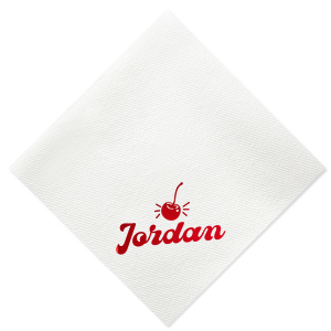 Our Happy Cherry Napkins are a charming addition to your next party and boast a delightful vibrant cherry motif above a line of personalized text displayed in a vintage style font. Whether you're hosting a birthday bash, a bridal shower, or a summer picnic, these personalized napkins will add a unique and stylish flair to your celebration, making every guest feel special.
