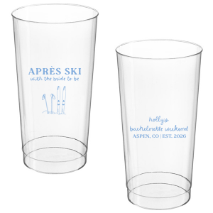 The Bride To Be Après Cup is perfect for destination bachelorette parties! Memorialize your special event with a high quality cup of your style choice printed in the color that best matches your taste. Personalize the text to convey all the important details and any well wishes for honored guests.