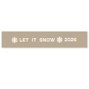 Put a bow on your holidays with the Let It Snow Ribbon. Made from high quality satin material in a wide variety of colors, personalize yours to ensure a unique and joyous holiday season. 