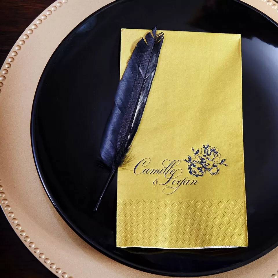 custom designed guest towel