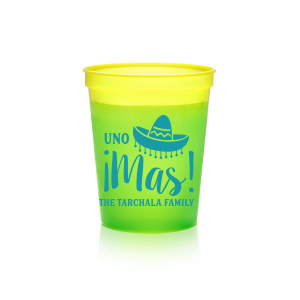 Our Uno ¡Mas! Party Cup is good for use in southwestern, fashion, and summer themed parties and adds that special attention to detail that cannot be overlooked.