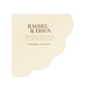 Custom Bronze Cocktail Napkin with Matte White Foil can be personalized to match your party's exact theme and tempo.