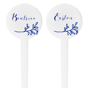 Swirl in a dash of rustic charm with the Leaf Branch Names Stir Stick, where delicate branches cradle each celebrant's name in elegant script. Perfect for adding a personal, old-world twist to your toast-worthy beverages.