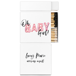 ForYourParty's chic White Classic Custom Photo Matchbox with Matte Black Ink Digital Print Colors and Matte Fuchsia Ink Digital Print Colors will look fabulous with your unique touch. Your guests will agree!