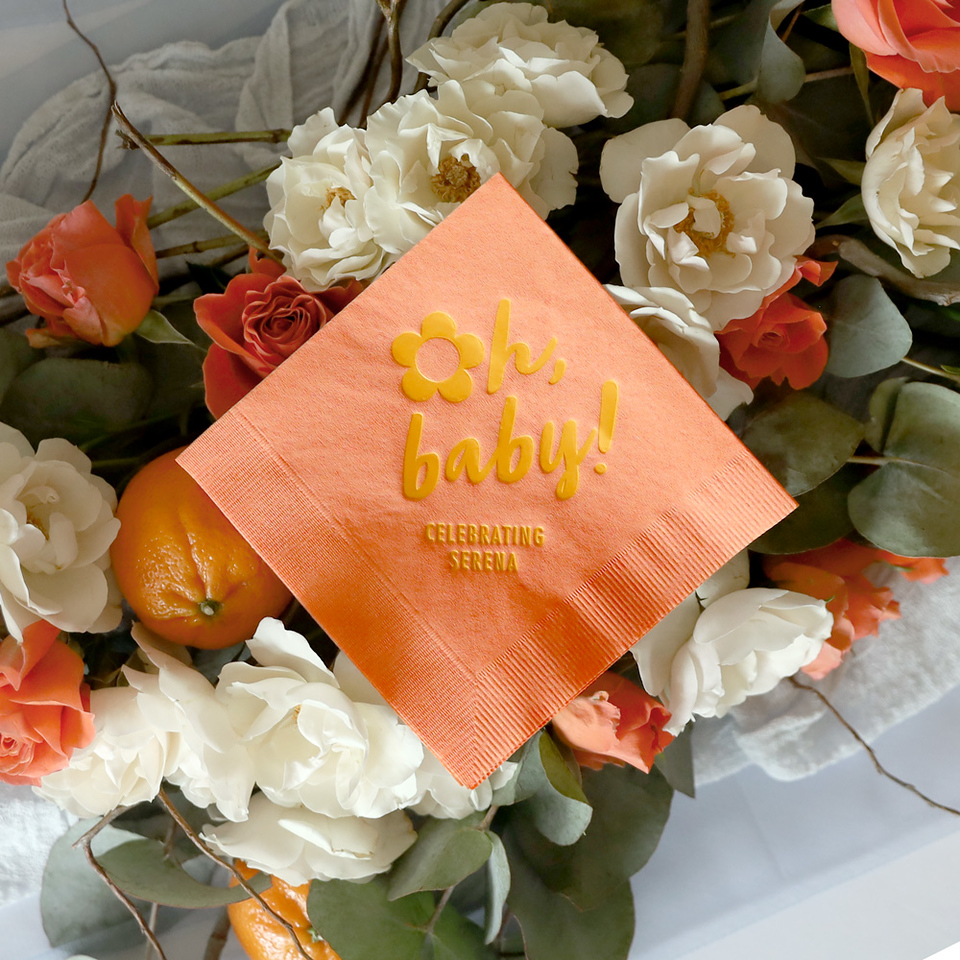 Hinterland Honeymoon Oh Baby! Napkin