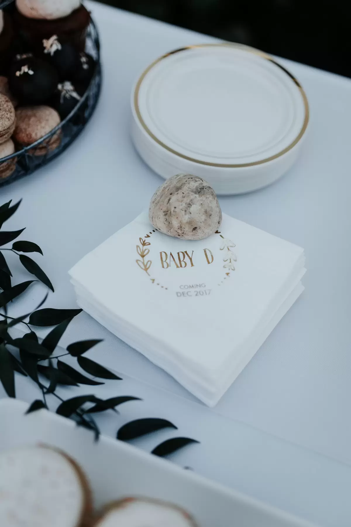 baby shower personalized cocktail napkins