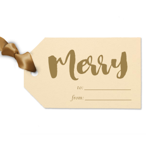 Now you have a chance to insert your name on this Modern Script Merry Letterpress Gift Tag. It has great vibe and leave unforgettable moments. In the same time it leaves everyone speechless because of its uniqueness.