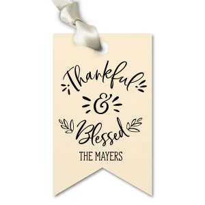 ForYourParty's chic Natural Sand Wine Hang Tag with Matte Chocolate Foil can be personalized to match your party's exact theme and tempo.