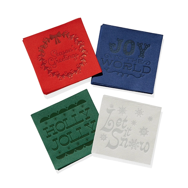 Vintage Christmas Cocktail Napkins