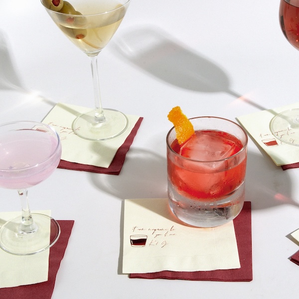 Negroni Cocktail Napkins