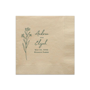 Wildflower Couple Napkin