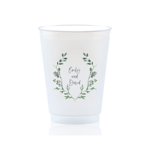ForYourParty's elegant Matte Slate Gray Ink Custom Photo 16 oz Frost Flex Cup with Matte Slate Gray Ink Digital Print Colors can be customized to complement every last detail of your party.
