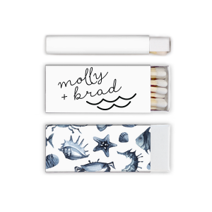 Our beautiful custom White Classic Custom Photo Matchbox with Matte Black Ink Digital Print Colors and Matte Fuchsia Ink Digital Print Colors has a Wave Accent graphic and is good for use in Travel, Beach/Nautical, Father's Day themed parties and can't be beat. Showcase your style in every detail of your party's theme!