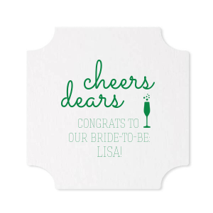 Our beautiful custom Kraft w/ Blush back Hexagon Coaster with Matte White Foil Color has a Single flute graphic and is good for use in Drinks, Holiday, Wedding themed parties and will add that special attention to detail that cannot be overlooked.