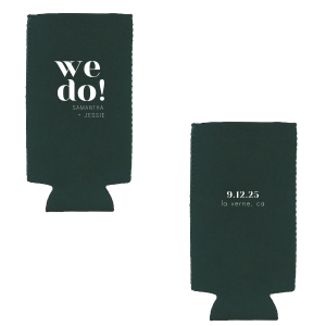 ForYourParty's elegant Burnt Orange Flat Can Cooler with Matte Blush Ink will give your party the personalized touch every host desires.