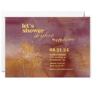 Meet ForYourParty's new Let's Shower With Love Invite, designed especially for you. It has an amazing graphics and will fit in every occasion. Modify it and you're good to go! 