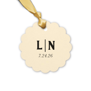 Our custom Stardream Champagne Heart Gift Tag with Matte Navy Foil Color can't be beat. Showcase your style in every detail of your party's theme!