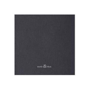 Define your wedding tablescape with the Bold Union Ampersand Napkin, where the couple's names are joined by a striking and modern ampersand. This minimalistic design lends a contemporary feel to your marital celebration.