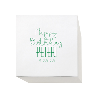 Our custom Linen Eggshell Pyramid Box with Matte Moss Green Foil couldn't be more perfect. It's time to show off your impeccable taste.