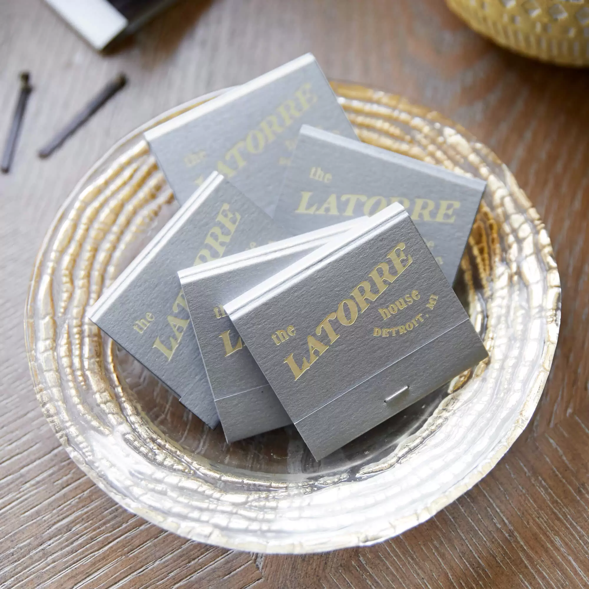 Bold Family Name House Matchbook