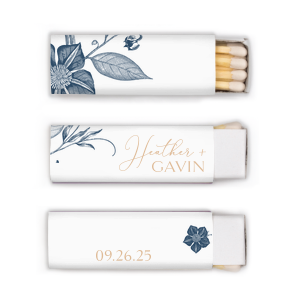 ForYourParty's elegant White Riviera Custom Photo Matchbox with Matte Kraft/Latte Ink Digital Print Colors can be personalized to match your party's exact theme and tempo.