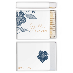 ForYourParty's elegant White Riviera Custom Photo Matchbox with Matte Kraft/Latte Ink Digital Print Colors can be personalized to match your party's exact theme and tempo.