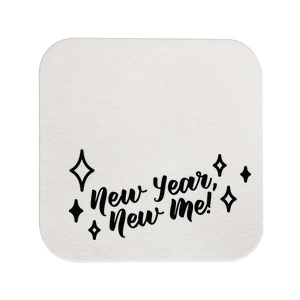 New Year New Me Retail Square Coaster