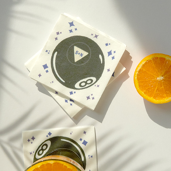 Magic 8 Ball Photo Napkin