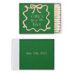 Ribbon Bridal Shower Matchbox