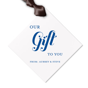 Here's a must have for your next celebration. Decorate your gift like never before and surprise your loved ones with this Our Gift To You Letterpress Tag. Everyone will love it!