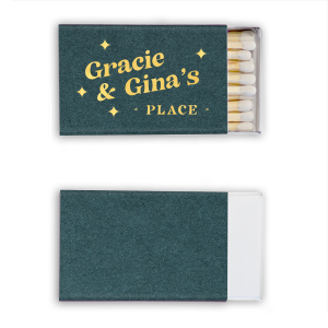 Personalized Matchboxes in Tent Shape