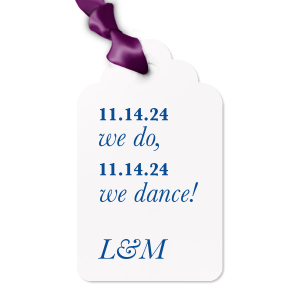 Our beautiful custom Natural Black Arch Gift Tag with Shiny 18 Kt Gold Foil will add that special attention to detail that cannot be overlooked.