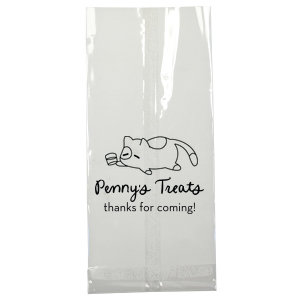 Carry your essentials in the Chillin' Cat Personalized Bag, featuring a relaxed cartoon cat cradling a cup. Add a personal touch with your or your cat's name in a flowing script font below this playful and modern graphic. The perfect tote to pass out wedding party favors or give your friends after a house party.