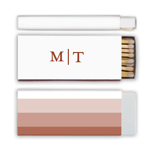 Personalized White Classic Custom Photo Matchbox with Matte Brick Ink Digital Print Colors and Matte Slate Gray Ink Digital Print Colors can't be beat. Showcase your style in every detail of your party's theme!