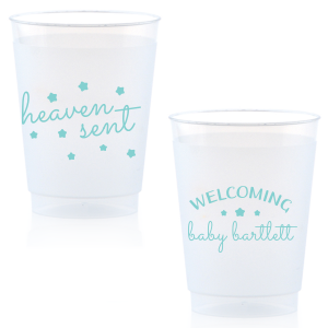 Frosted Tiffany Blue Glass Votive Cup