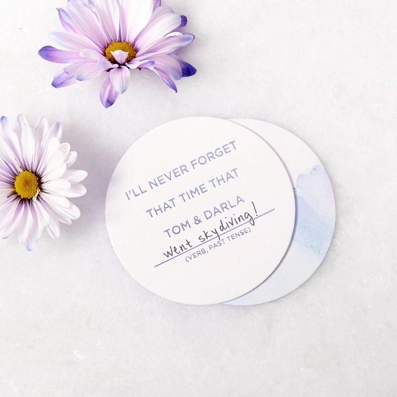 write in bridal shower shower activity coasters