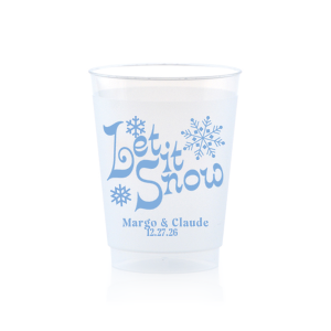 Celebrate the most wonderful time of the year with the Let It Snow Cup. A classic and cheerful design that is sure to warm hearts through the chilly holiday season. Available in a variety of colors and styles to best suit your tastes and needs. 